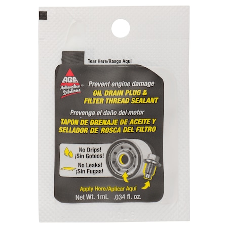 Oil Drain Plug/Filter Thread Sealant, 4g, 1000/Box